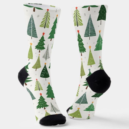 Retro Trees Sokken (Gebogen)