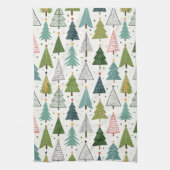 Retro Trees Theedoek (Verticaal)