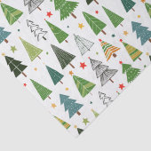 Retro Trees Tissuepapier (Detail)