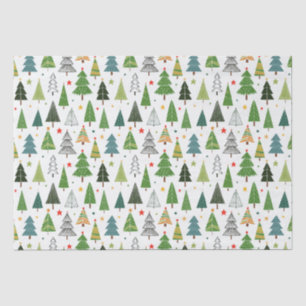 Retro Trees Tissuepapier