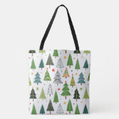 Retro Trees Tote Bag (Voorkant)
