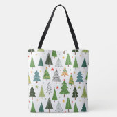 Retro Trees Tote Bag (Achterkant)