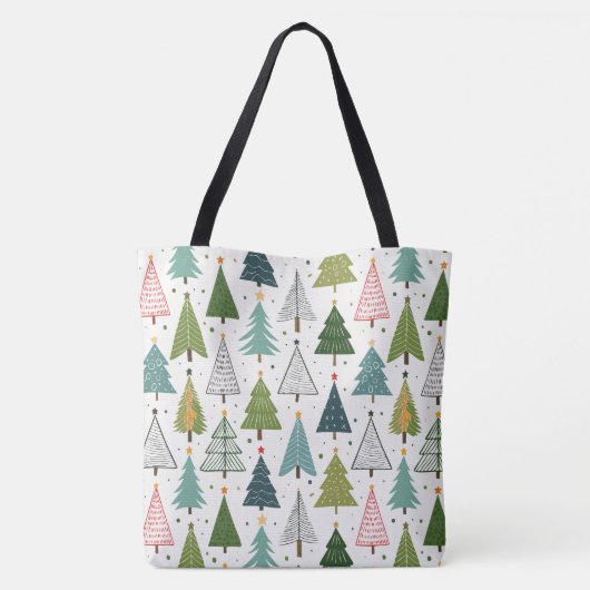 Retro Trees Tote Bag (Achterkant)