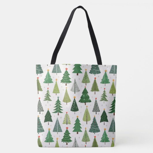 Retro Trees Tote Bag (Voorkant)