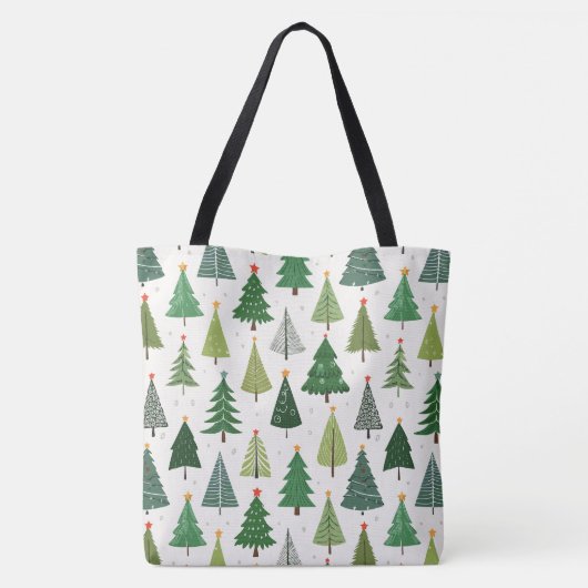 Retro Trees Tote Bag (Achterkant)