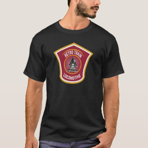 RETRO TREIN LOCOMOTIEF Spoorweg hoorn kit licht T-shirt