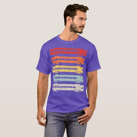 Retro trein t-shirt (Voorkant volledig)