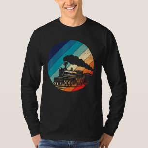  retro treinlocomotief t-shirt