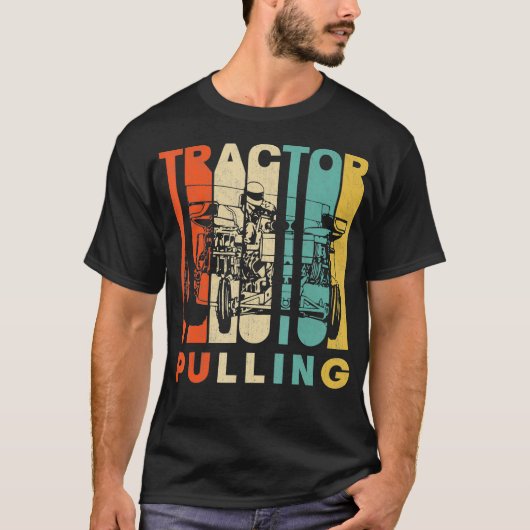 retro trekker trekken silhouet t-shirt (Voorkant)