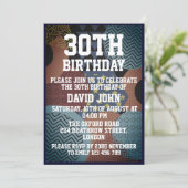 Retro Trendy 30e verjaardag Kaart (Staand voorkant)