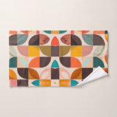 Retro Trendy Abstract Squares Collectie Bad Handdoek (Handdoek)