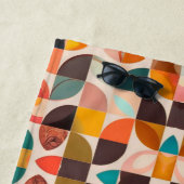 Retro Trendy Abstract Squares Collectie Strandlaken (In situ)