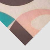 Retro Trendy Abstract Squares Collectie Tissuepapier (Detail)