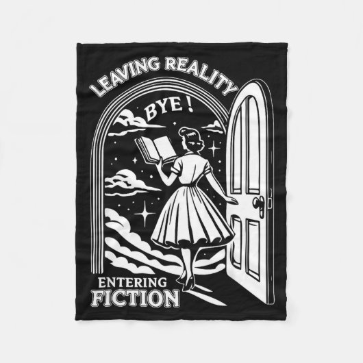 Retro Trendy Bookish Book Lover Reading Quotes Lea Fleece Deken (Voorkant)