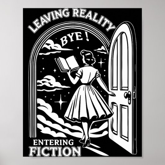 Retro Trendy Bookish Book Lover Reading Quotes Lea Poster (Voorkant)