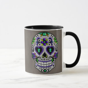 Retro Trendy Day of the Dead Sugar Skull Mok