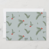 Retro Trendy Fun Vrolijk & Helder Kerstfoto Feestdagenkaart (Achterkant)