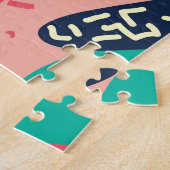 Retro Trendy Memphis Geometrisch Behang Legpuzzel (Zijkant)