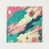 Retro Trendy Memphis Geometrisch Behang Wandkleed (Voorkant)