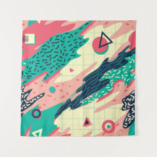 Retro Trendy Memphis Geometrisch Behang Wandkleed