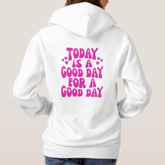 Retro Trendy Positivity Hippie Oversize Hoodie (Achterkant)