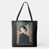 Retro  trendy stijl dagelijkse tas, tas. tote bag (Voorkant)