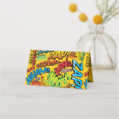 Retro Trendy Stripboek Pop Art Plaatskaartje (Achterkant)