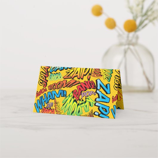 Retro Trendy Stripboek Pop Art Plaatskaartje (Achterkant)