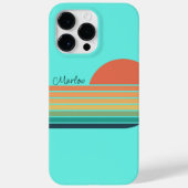 Retro  Trendy Striped Rainbow Case-Mate iPhone Case (Achterkant)