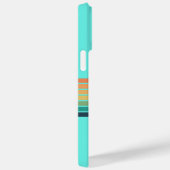 Retro  Trendy Striped Rainbow Case-Mate iPhone Case (Achterkant / Rechts)