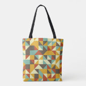 Retro triade caleidoscoop tote bag (Achterkant)