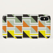 Retro triange patroon en vierkanten Case-Mate iPhone case (Achterkant (horizontaal))