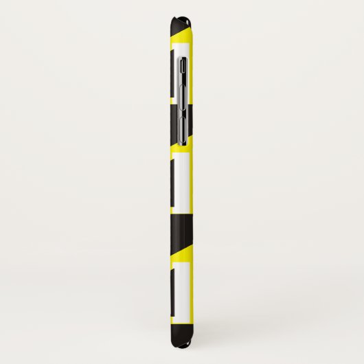 Retro triange patroon en vierkanten Case-Mate iPhone case (Achterkant/links)