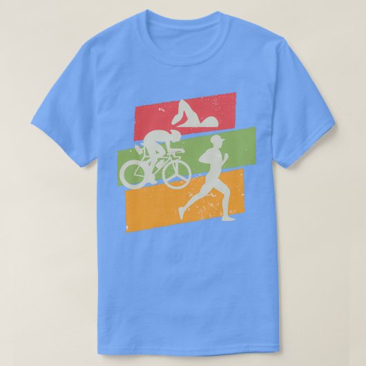 Retro  Triathlon 7 T-shirt (Design voorkant)