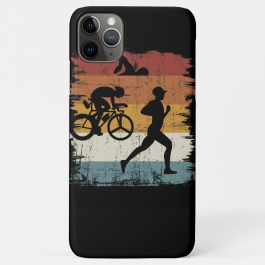 Retro Triathlon Case-Mate iPhone Case (Achterkant)