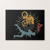 Retro  Triathlon Legpuzzel (Horizontaal)