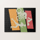 Retro Triathlon Legpuzzel (Horizontaal)