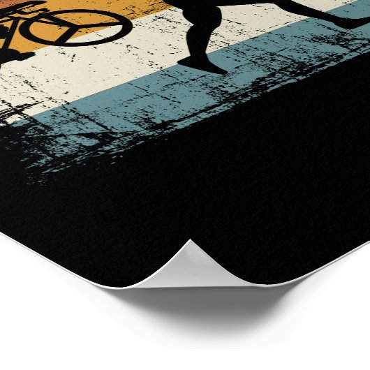 Retro  Triathlon Poster (Hoek)