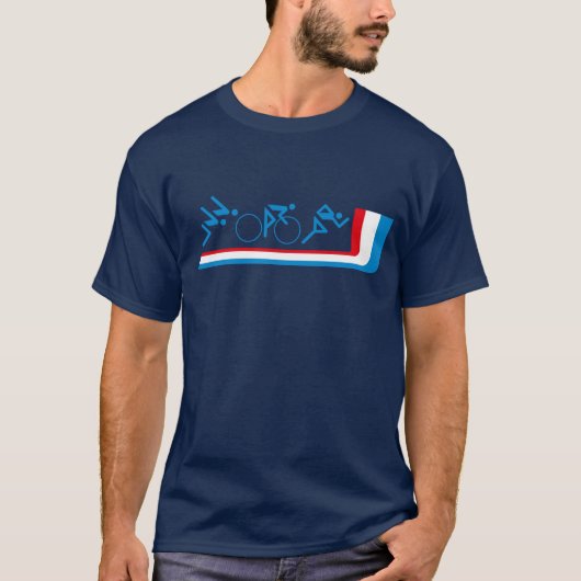 Retro Triathlon T-Shirt (Voorkant)