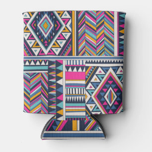 Retro tribal, geometrisch patroon. blikjeskoeler