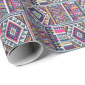 Retro tribal, geometrisch patroon. cadeaupapier (Rol Hoek)