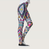 Retro tribal,  geometrisch patroon. leggings (Rechts)