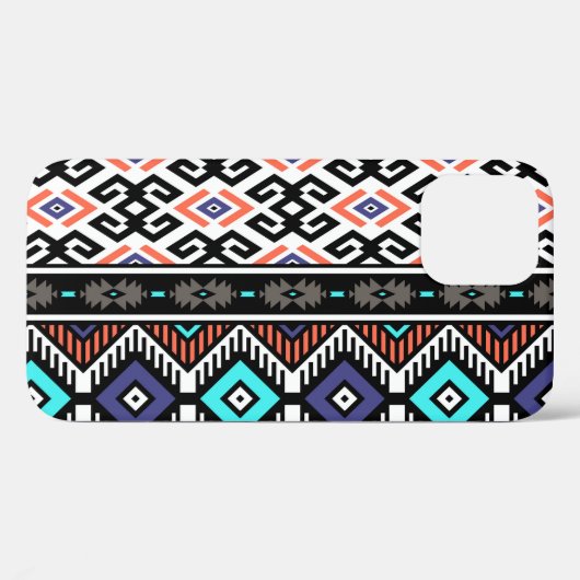 Retro Tribal Navajo: Geometrisch Naadloos. Case-Mate iPhone Case (Achterkant (horizontaal))