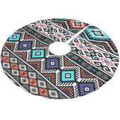 Retro Tribal Navajo: Geometrisch Naadloos. Kerstboom Rok (Gekanteld)