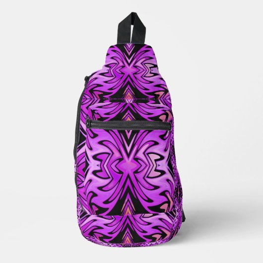 Retro Tribe Lila Flame Sling Bag (Voorkant)