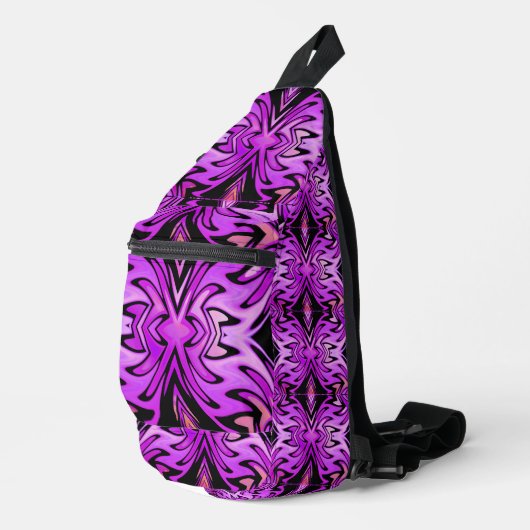 Retro Tribe Lila Flame Sling Bag (Rechterhoek)