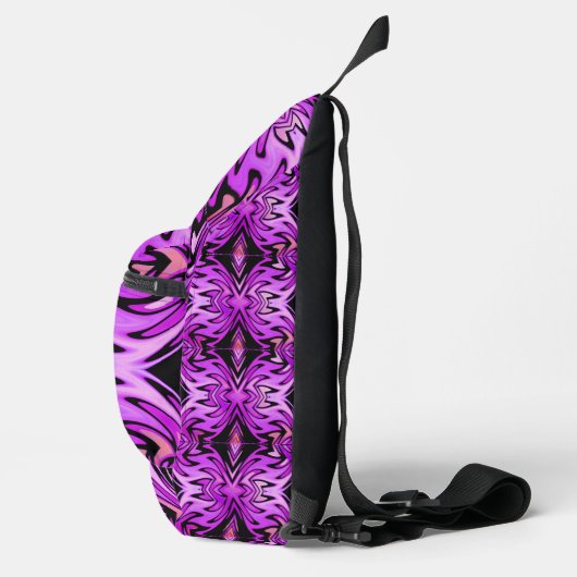 Retro Tribe Lila Flame Sling Bag (Rechts)