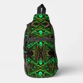 Retro Tribe Northern Greens Sling Bag (Voorkant)