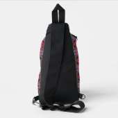 Retro Tribe Roze Regenboog Sling Bag (Achterkant)