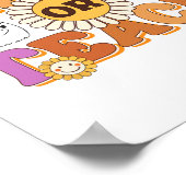 Retro Trick of Teach Ghost Teacher Halloween Costu Poster (Hoek)